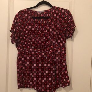 NY Collection short sleeve dressy top